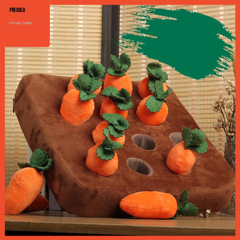[Predolo] Novelty Dog Carrot Plush Toy 4 Pcs Carrot Tahan Lama IQ Mainan Hadiah Ulang Tahun Lembut