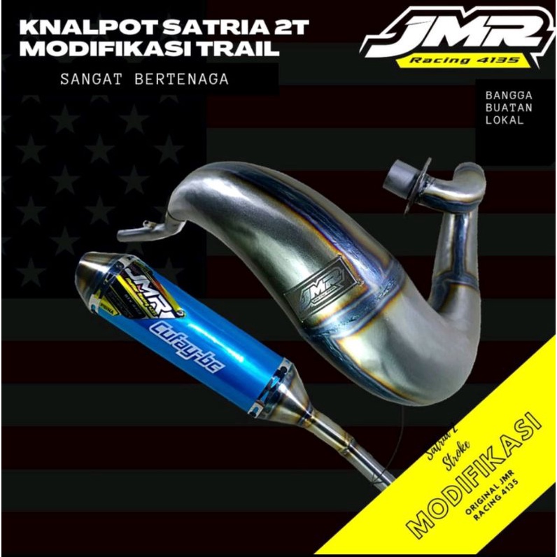 Knalpot Satria 2 Stroke modifikasi trail original jmr racing 4135