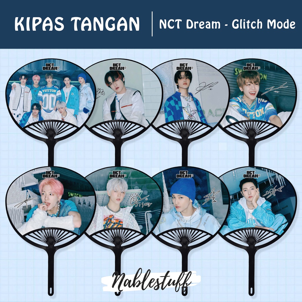 Kipas Tangan NCT Dream - Glitch Mode Ver // Kipas Kerang // Merchandise Kpop