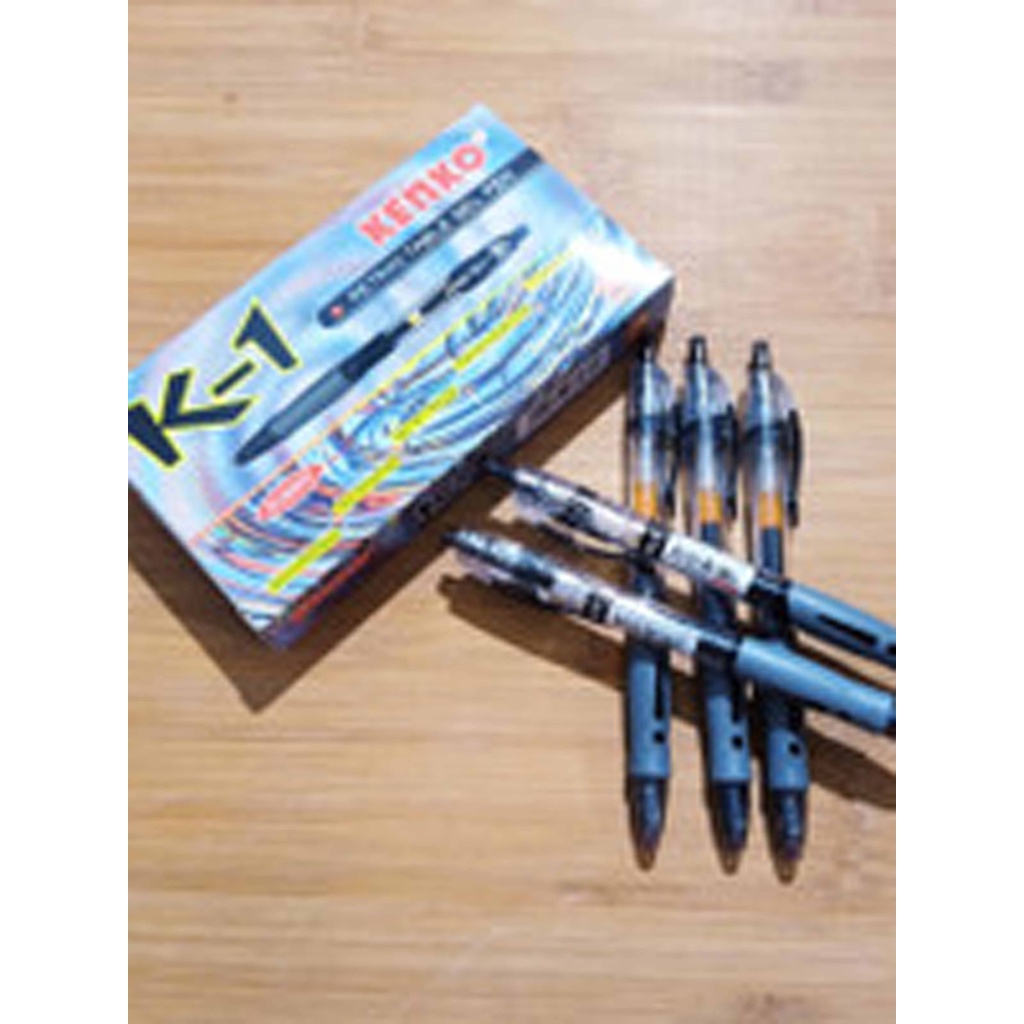 

Pulpen Gel Kenko K-1/K1 0.5 mm Hitam