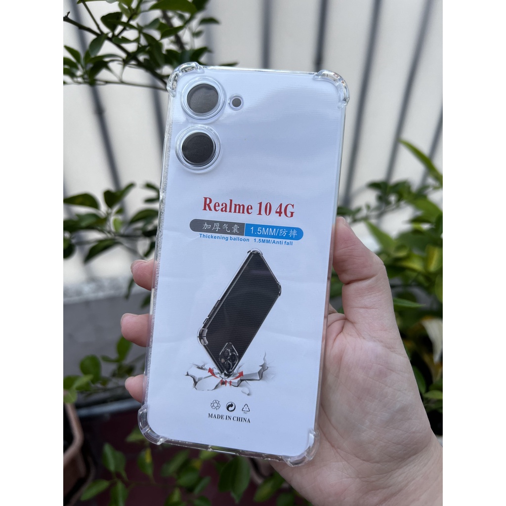 Soft Case Silikon Realme 10 4G Realme 10 Pro Realme 10 Pro Plus Bening Transparant Airbag Anti Crack Airbag Tebal