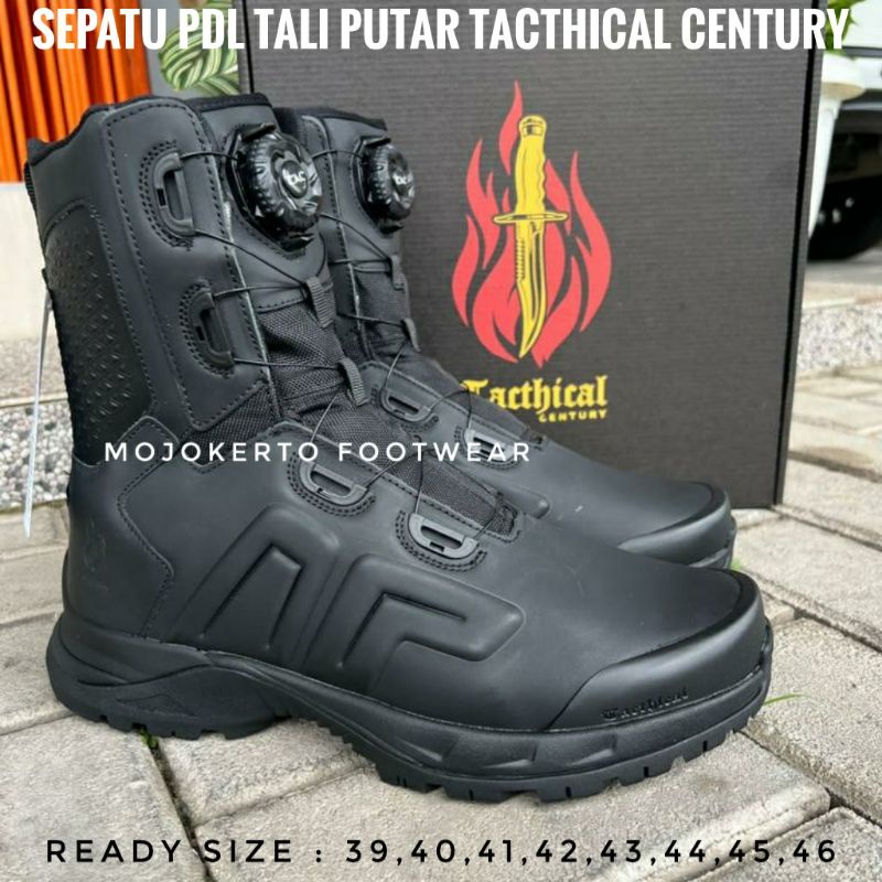 SEPATU PDL TALI PUTAR CENTURY TACTICAL KULIT ASLI SEPATU PDL TALI PUTAR