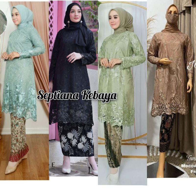 KEBAYA MODERN TUNIK KASANDRA GLITER ~ KEBAYA MODERN TUNIK TULLE BORDIR ~ KEBAYA KONDANGAN ~ KEBAYA T