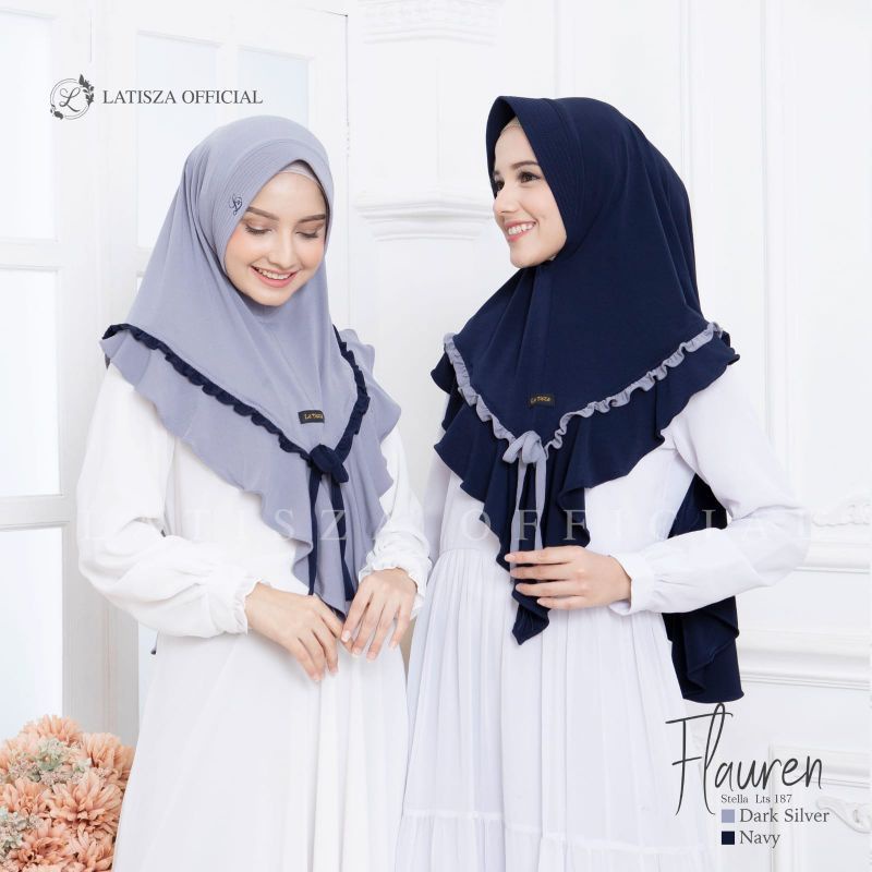 Hijab latisza Flauren Bergo 187 Latisza/ hijab terlaris