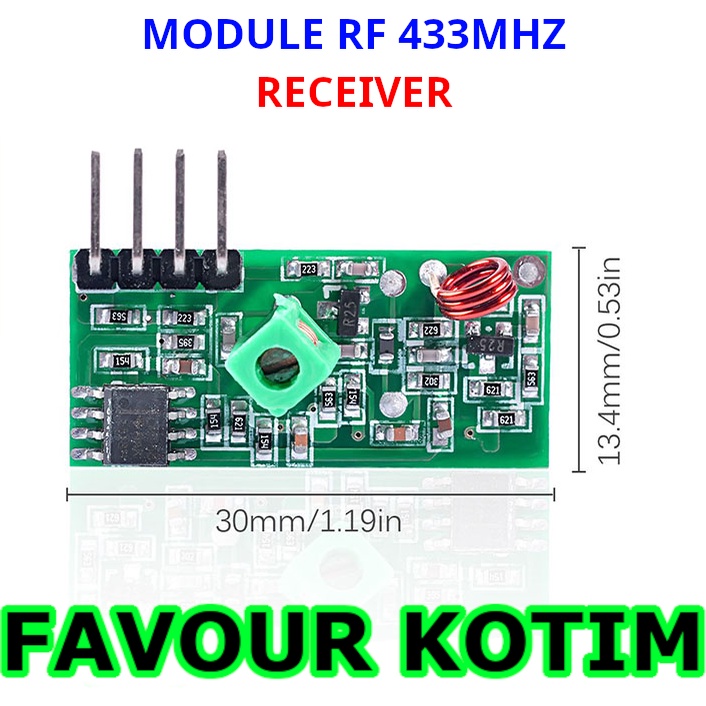 MODULE 433MHZ RECEIVER RF 433 MHZ RF433 MODUL ARDUINO FVKOTIM