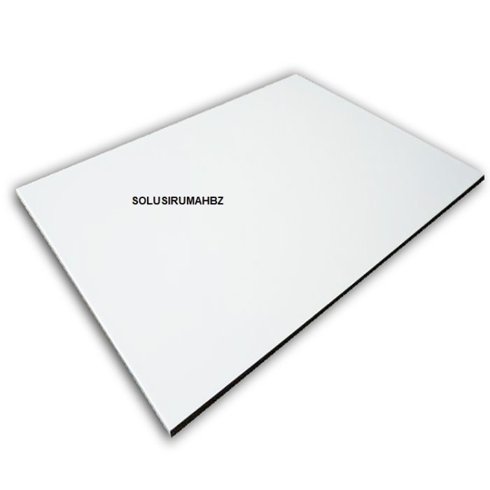 PAPAN TULIS SATU SISI PUTIH PER100CM 3mm PLASTIK CUSTOM POTONGAN BOARD PE