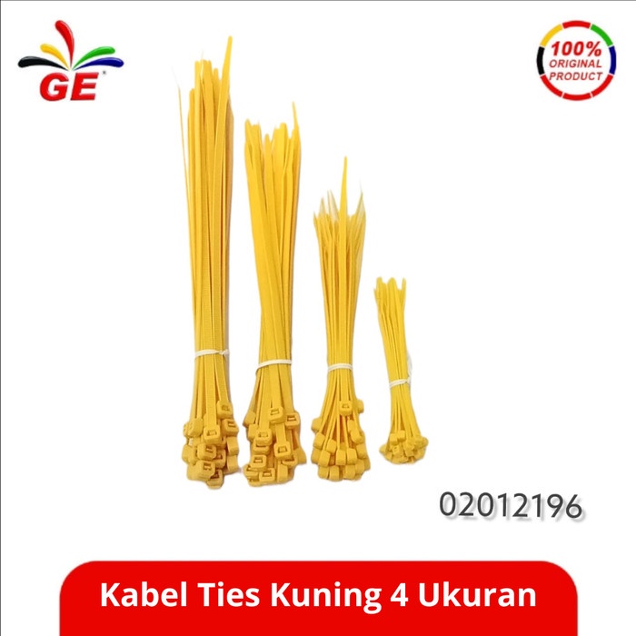 

GE - Kabel Ties Kuning 4 Ukuran 02012196