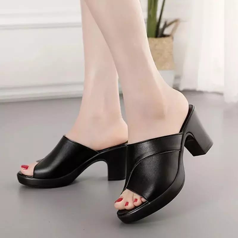 Haihil Wanita Kondangan 3Cm Hls Simple Elegan High Hells Cewek 2025 Heels Wanita Elegan 5 Cmhells Pe