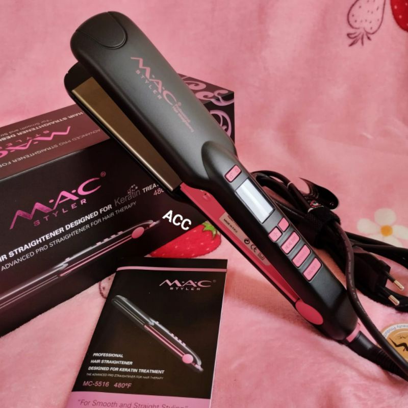 Catok Rambut Original Mac Professional Hair Straightner For Designed  Keratin Treatment