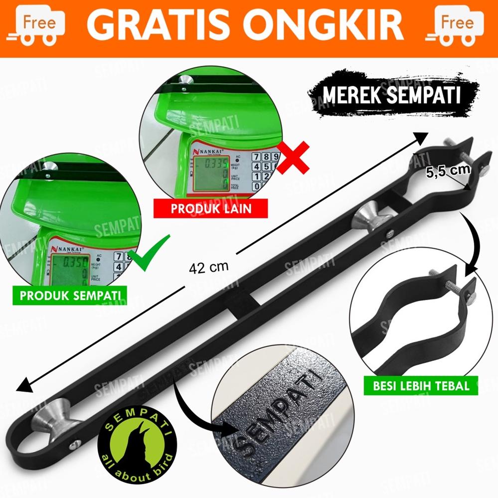 [COD 9B49] KATROL KEREKAN BESI SANGKAR KANDANG BURUNG PERKUTUT BENDERA KATROL RODA GANTUNGAN KATROL 