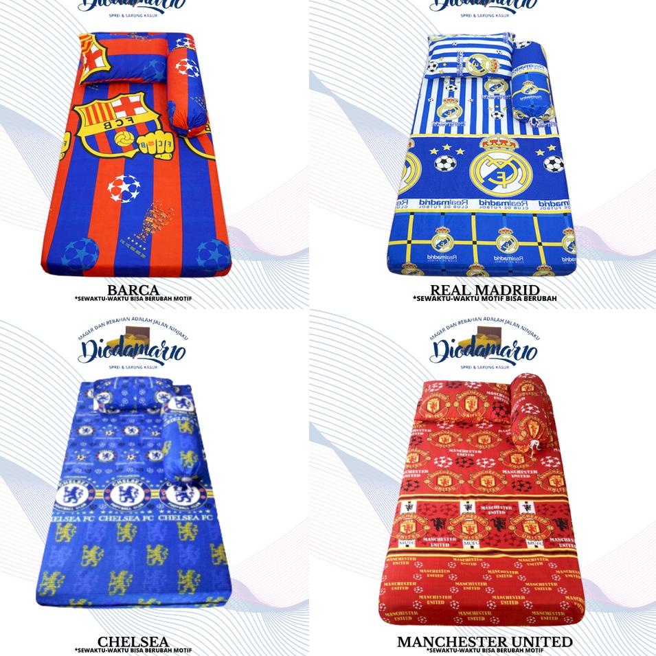 Hadir Favorit Sprei Motif Club Sepak Bola No 1 | 2 | 3 | 4 | 5 | 100cm