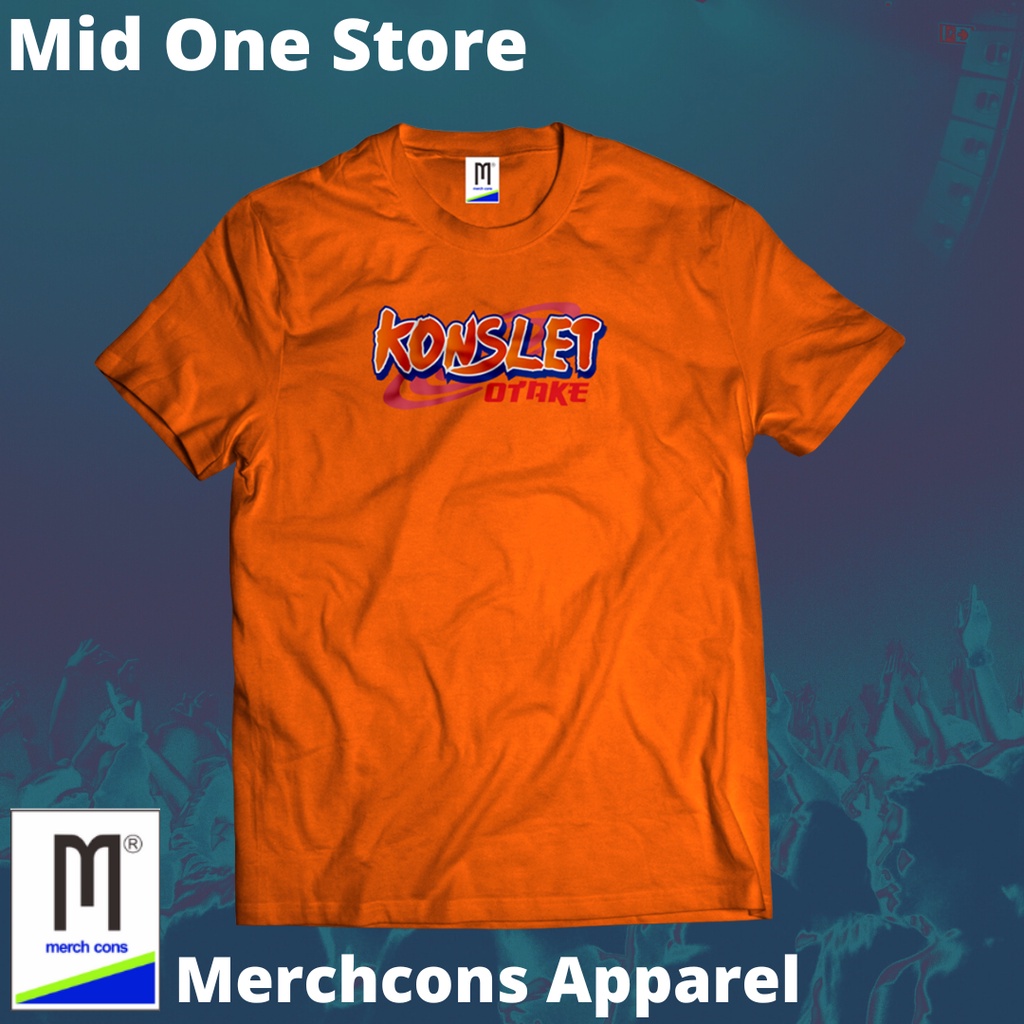 MOD257 / KAOS PLESETAN KONSLET TAG MERCHCONS SIZE LUAR / KAOS MUSIK DISTRO