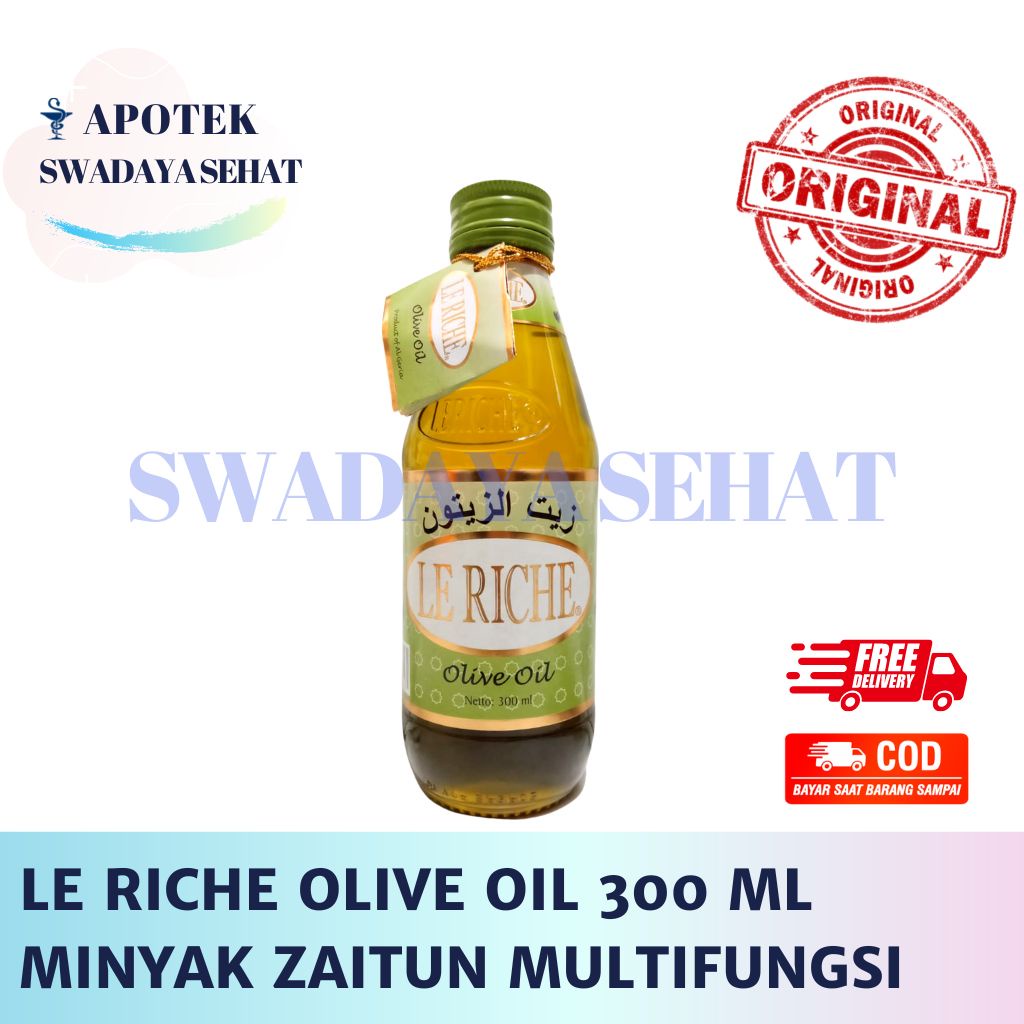 LE RICHE OLIVE OIL 300 ML - Minyak Zaitun Kesehatan Leriche Botol