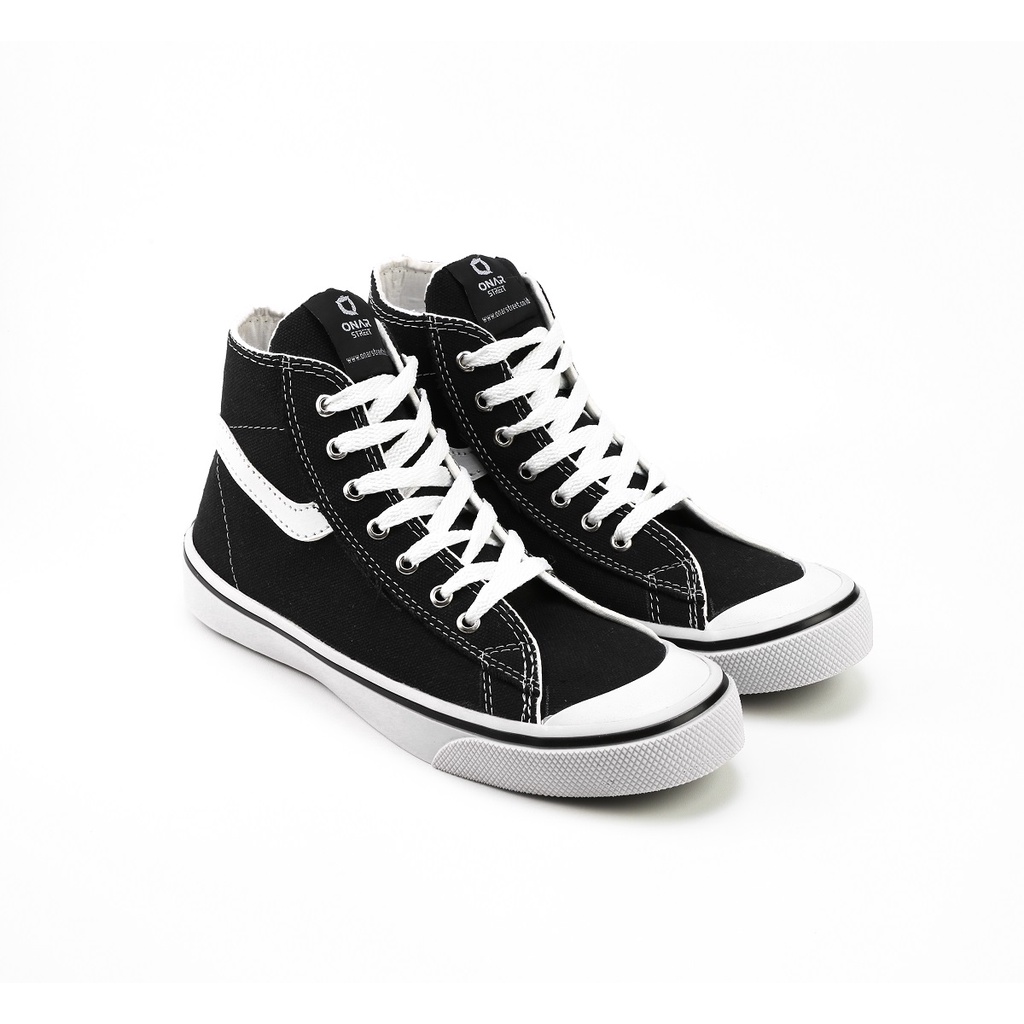 Sepatu Sneakers Boots Canvas Onarstreet Hight Fashion Pria Wanita Model Trendy Kualitas Premium