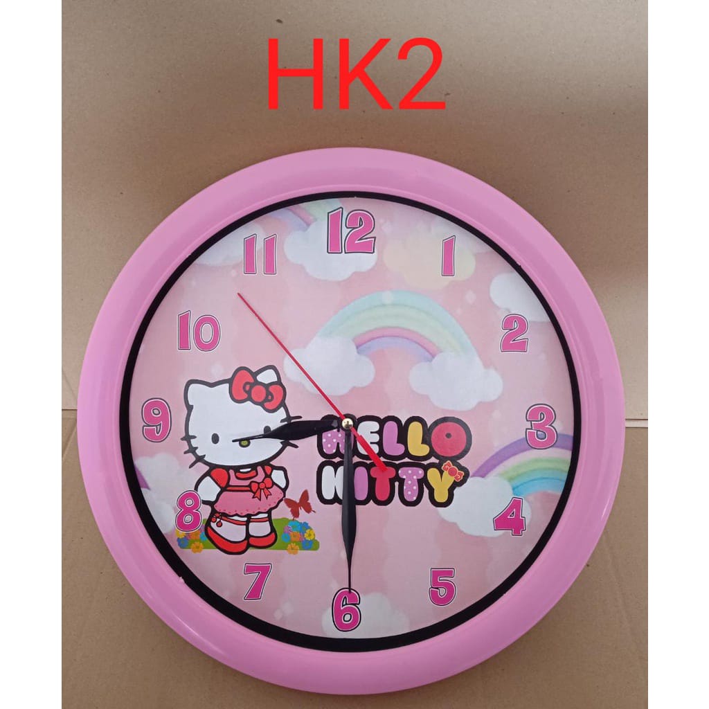 Jam dinding Pink Karakter