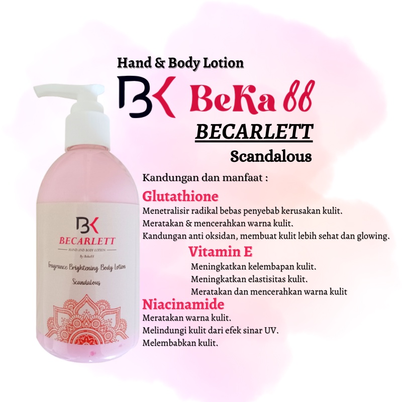 Red Gum Becarlett - H&amp;B Lotion Brightening Bubble Gum Scandalous Coffee  inspired by Scarlett