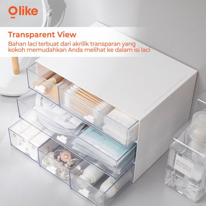Laci Olike Drawer Storage Box Organizer Laci Meja Estetik Minimalis