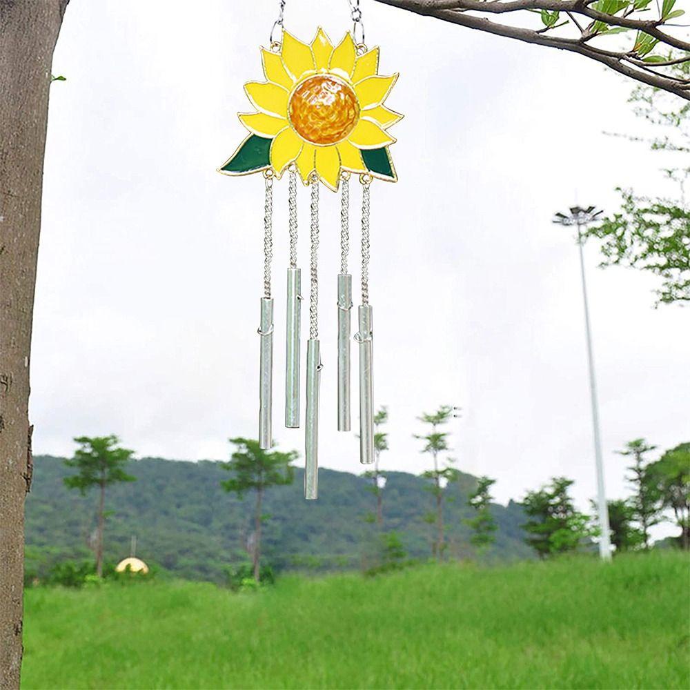 Populer Liontin Bunga Matahari Kreatif Untuk Outdoor Halaman Taman Berbentuk Kelelawar Jendela Hiasan Gantung