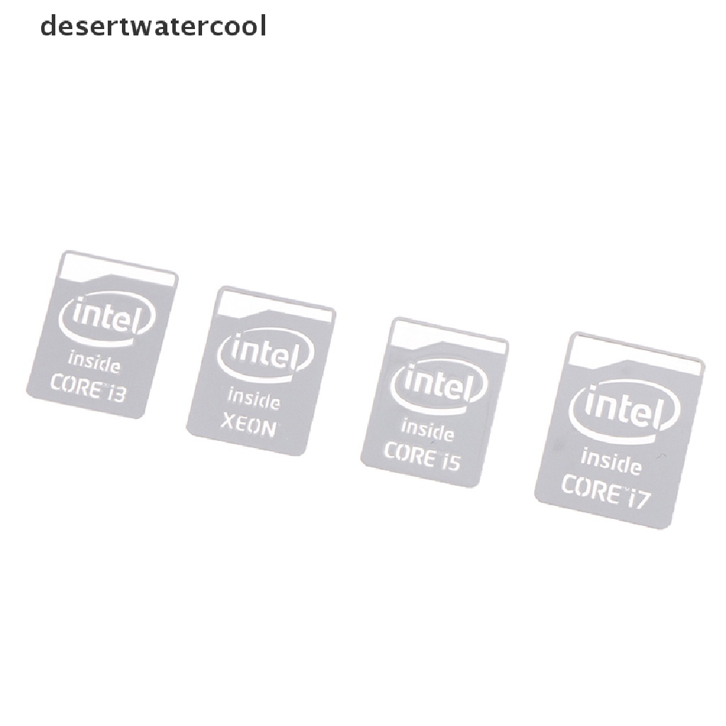 Deid Silver Metal Sticker Intel CORE i3 i5i7 Logo Laptop Stiker Logam Label Komputer Martijn