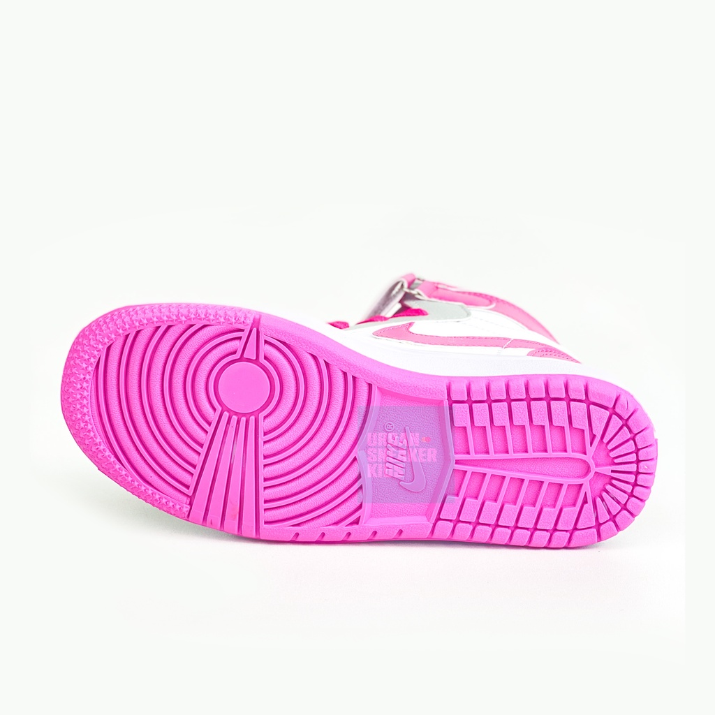 Sepatu Anak Perempuan Sneakers Import Warna Abu Pink Usia 3-10 Tahun - Urban Sneaker Kids