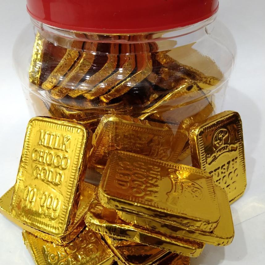 

Sale ・ coklat bentuk kotak emas 1 toples / choco gold 99.999 ☠