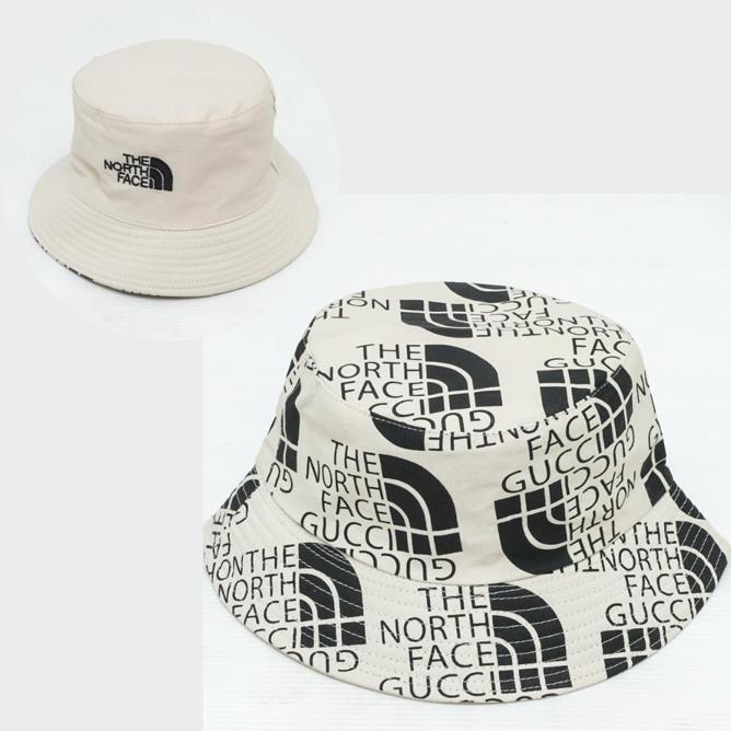 Topi Bucket Hat The North Face Import Mirror / Bucket Hat Bolak Balik