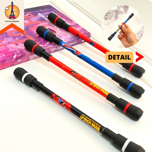 

Pulpen Gel Pen Magnet Putar Superhero Spiderman Spinning Pen Gel Import Funny Fancy Stuff Best Gift Stationery For School Alat Tulis Kantor Sekolah Ready Grosir Kado Ulang Tahun READY COD