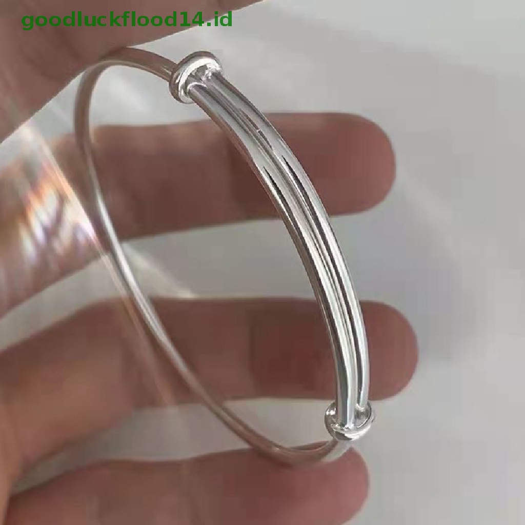 [GOOGFOUR] Fashion Vintage Adjustable Halus Gelang Warna Silver Sederhana Gelang Perhiasan Charm Gelang Charm Perhiasan Untuk Wanita Pernikahan [TOP]