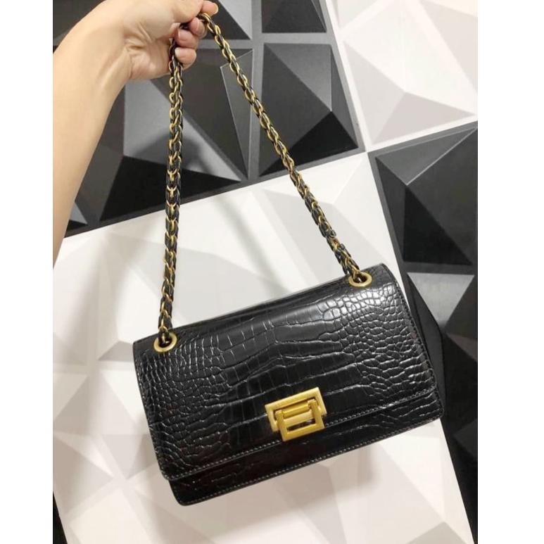 SUM.13Ja23ž ▪ SALE | TAS WANITA CK Textured Chain HANDLE  Shoulder Bag - 718#