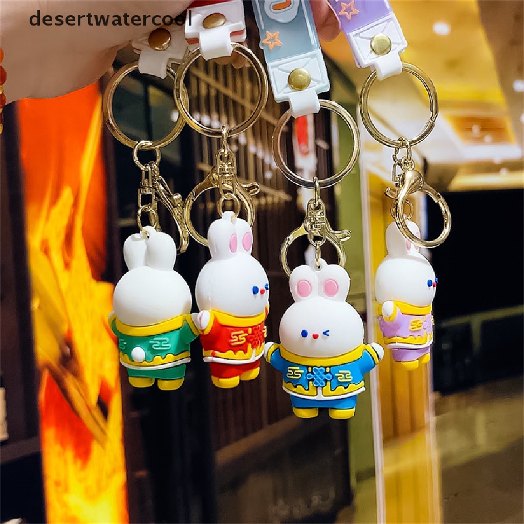 Deid Tahun Baru Kartun Kelinci Gantungan Kunci Fashion Tas Liontin Lucu Gantungan Kunci Mobil Pasangan Hadiah Martijn