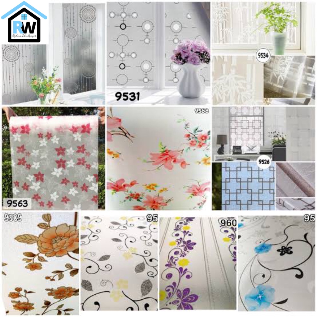 ￼Stiker Kaca / Jendela, stiker sandblast ukuran 5meter x  45CM