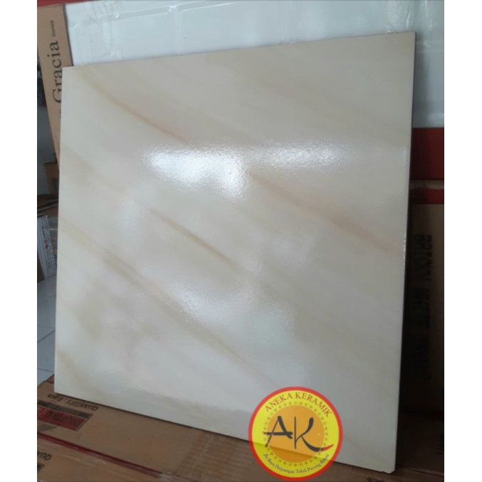 Keramik Lantai Ruangan Motif Marmer Glossy 40x40 Dempo Beige