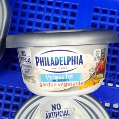 

PHILADELPHIA CREAM CHEESE 1/3 LESS FAT GARDEN VEGETABLE KEJU KRIM 212G