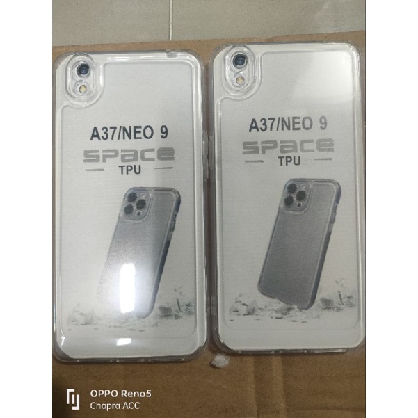 Softcase case slikon kondom bening type Hp Oppo A37/A37F/NEO 9/A31 clear bag SPACE TPU pelindung camera kamera