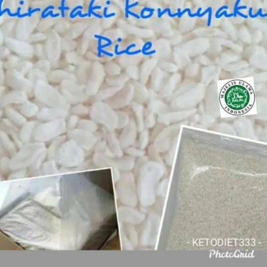 

✽ Beras Shirataki Rendah Kalori uk 500gr Low Carbs Konnyaku Rice ➱