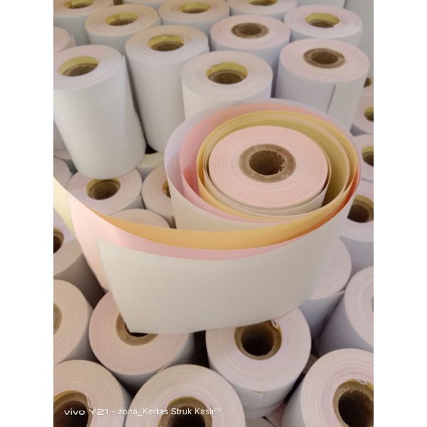 

KERTAS STRUK NCR 3PLY 75 X 60MM EPSON DOT MATRIX PRINTER 75MM 10ROLL