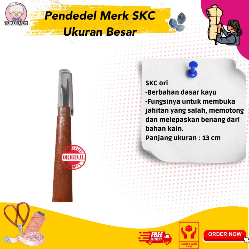 

Pendedel Coklat Uk. Besar Merk SKC (ORI)