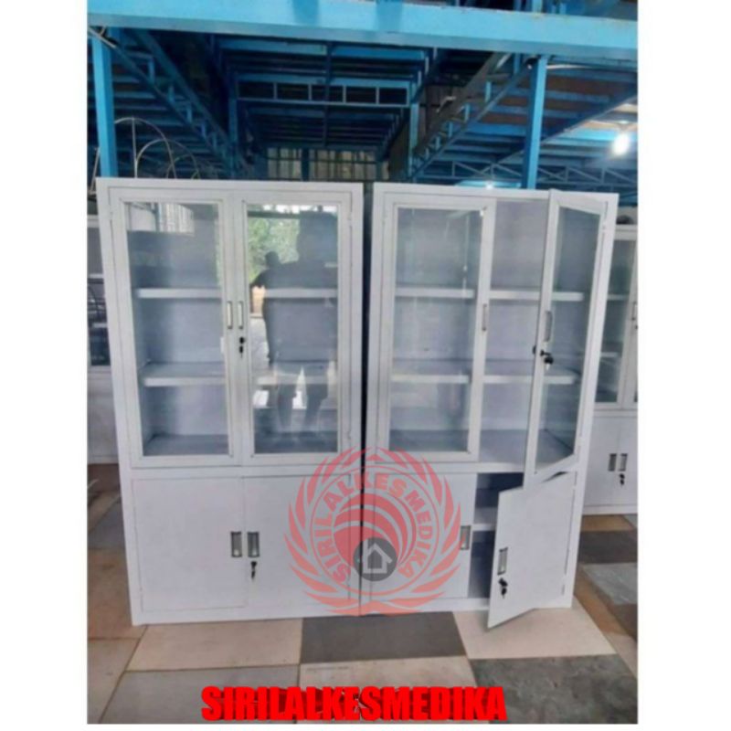 Lemari obat 2 pintu besi/Lemari obat/Lemari obat besi