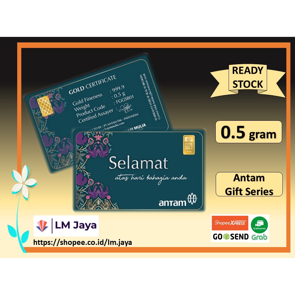 Kado Istimewa Logam Mulia Antam Gift Series Selamat 0.5 gr