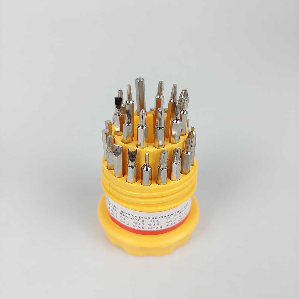 ( 100% BARANG ORI ) HOSHE Obeng Set Reparasi 31 in 1 - Rubber Handle - HS-6036B