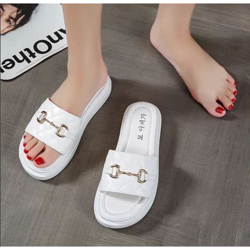 [COD] B10 Sandal Wanita Import Model Korean dengan Aksesoris