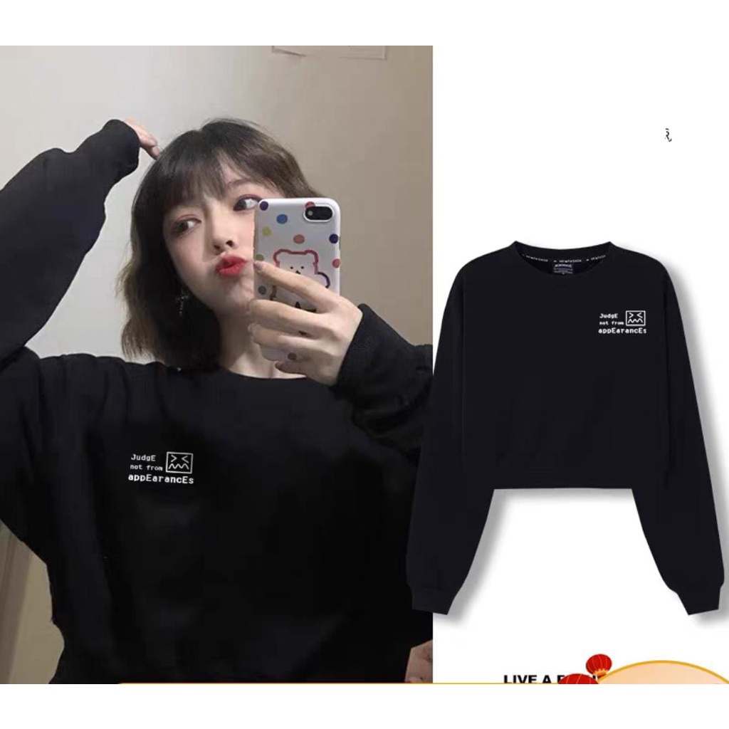 JUDGE SWEATER SEMI CROP SWEATSHIRT (V1)