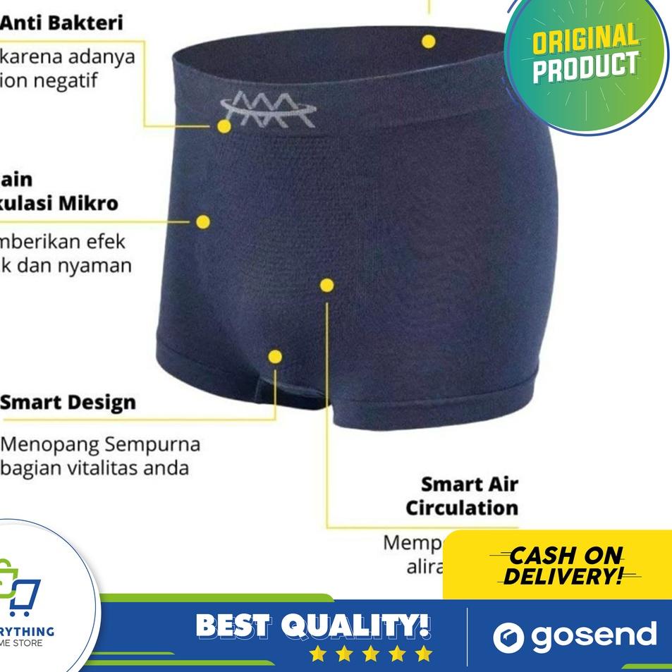 Lebih Untung Underman Dengan Serat Magnetic 6 Pcs Boxer ORIGINAL EHS
