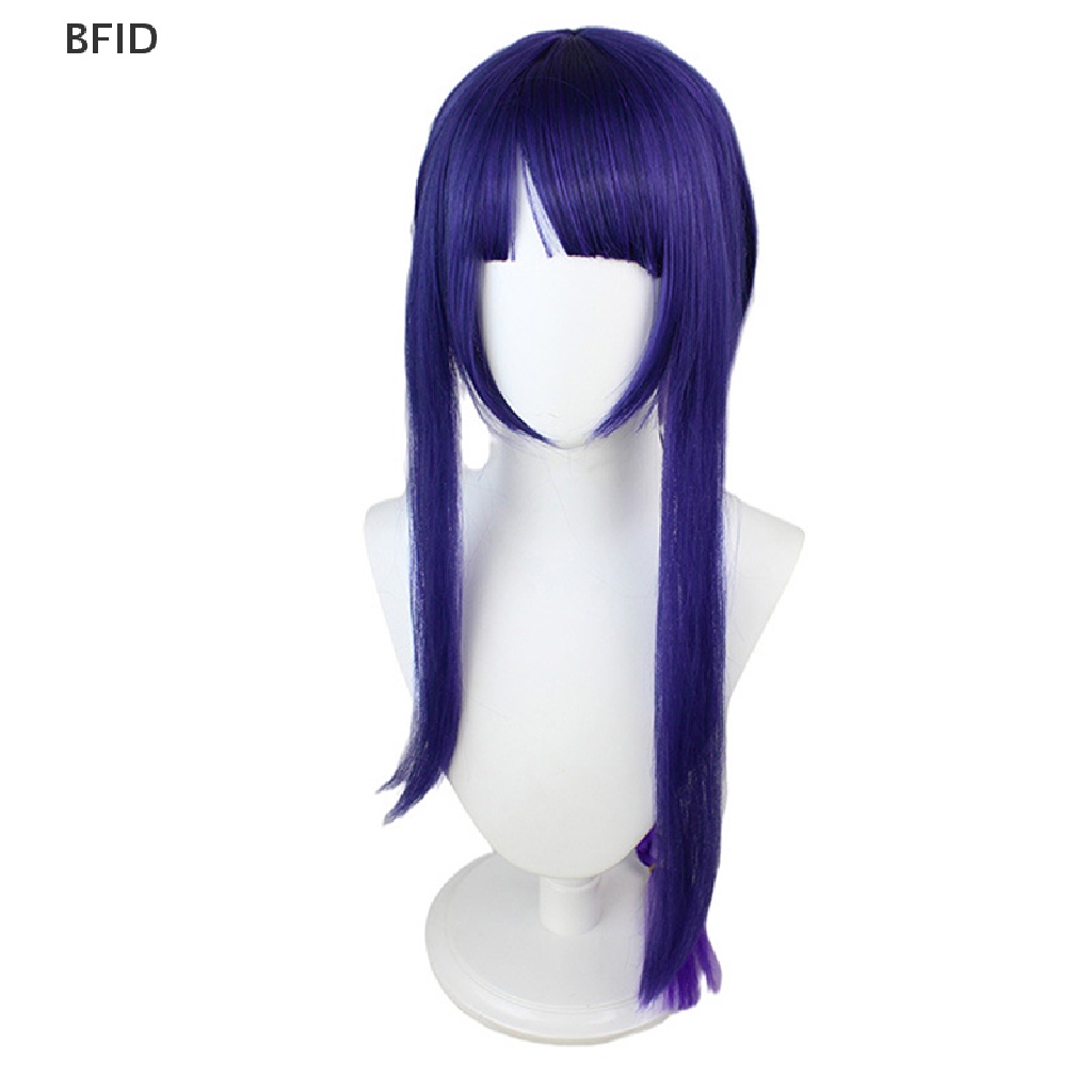 [BFID] Genshin Impact Cosplay Raiden Sho Wig Cosplay Anime Wig Rambut Palsu Halloween [ID]