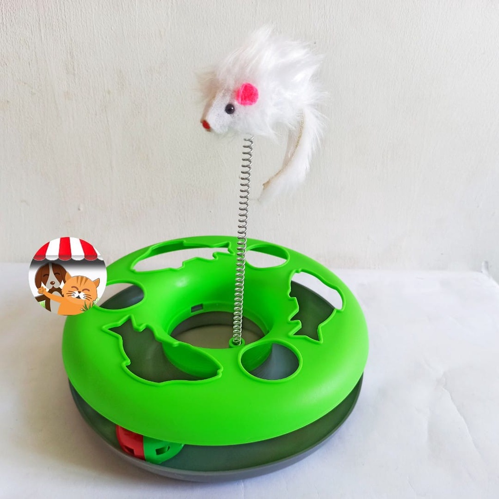 Cat Toy Circular Tikus Per TY17 - Mainan Kucing Interaktif Bola Kerincing