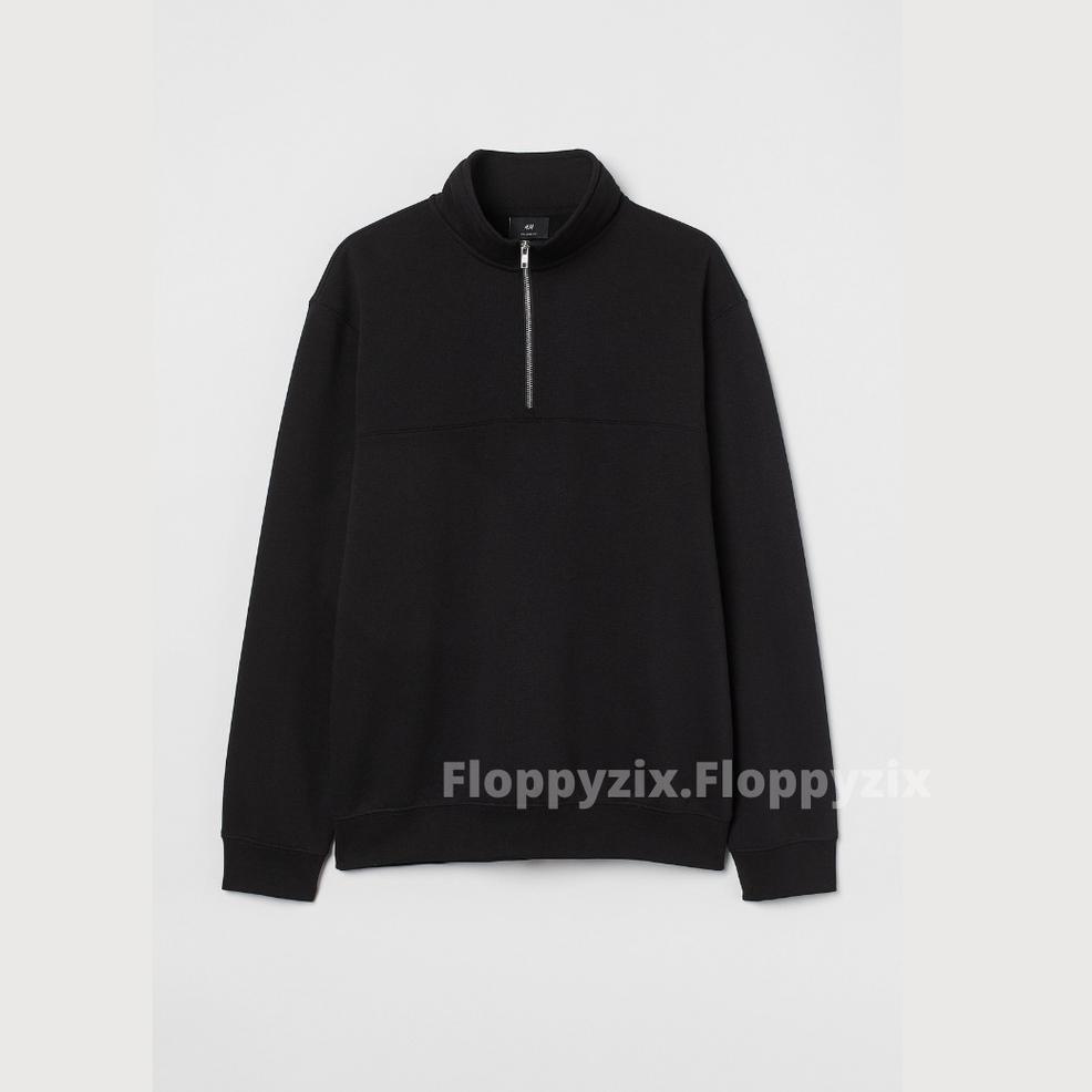 Jaket half zip / Jaket Relaxed Fit Sweatshirt / Jaket Crewneck Zipper / Jaket Sweater Pria . ‑ MTR.2