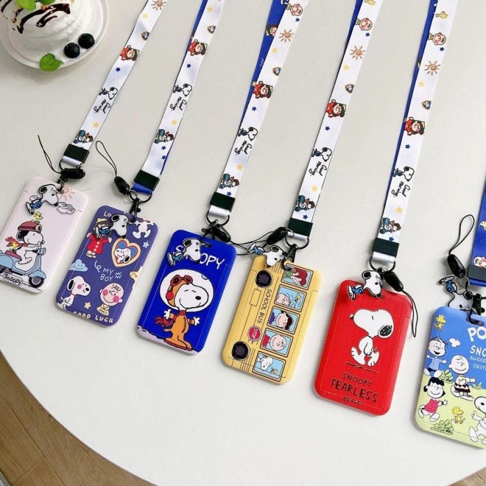 

Lanyard Lanyard Tali Id Card Kartu Tali Gantungan Hp Snoopy Peanuts Photocard