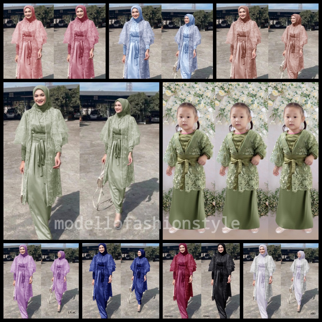 LUSSY- (NEW) BAJU DRESS GAMIS IBU WANITA BRUKAT MUSLIM VELVET PREMIUM IMPORT S M L XL XXL PLUS CARDI