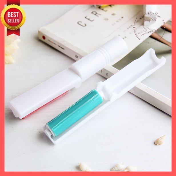 GOS -A402- Roll Mini Pembersih Bulu - Sticky Lint Roller Lipat - Washable Foldable Sticky Lint Brush