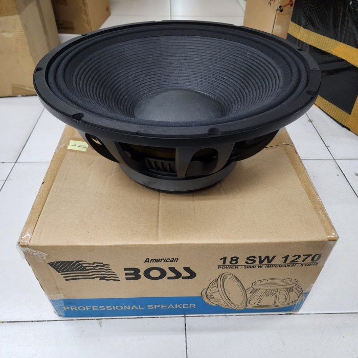 SPEAKER SUB AMERICANBOSS 18SW1270 KOMPONEN SPEAKER 18 INCH 18 SW 1270